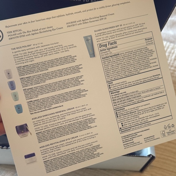 TATCHA 4-Piece Ritual Ageless Face & Eye w/ Silken SPF - Picture 4 of 4